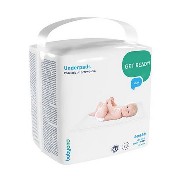 Продукт Babyono - Подложки за повиване 90 х 60 см 20 бр. - 0 - BG Hlapeta